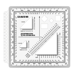 Ruler GTA NATO with holes (135x125 mm)(ЕТ)