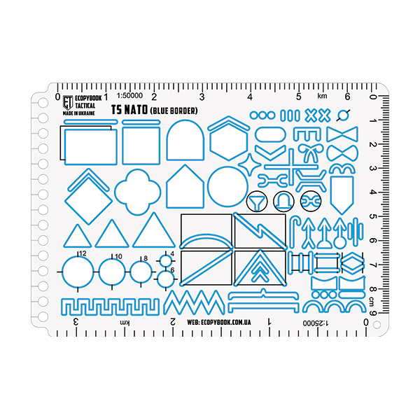 Ruler TS NATO (Blue Border) A6 (ET)