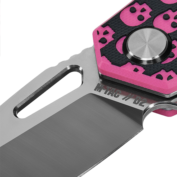 M-Tac ніж складний Type 12 Skull Black/Pink/Steel. Фото 7