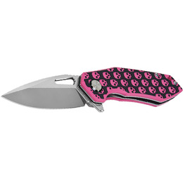 M-Tac ніж складний Type 12 Skull Black/Pink/Steel