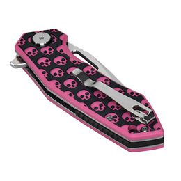 M-Tac ніж складний Type 12 Skull Black/Pink/Steel. Фото 9