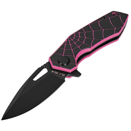 M-Tac ніж складний Type 12 Spider Web Black/Pink
