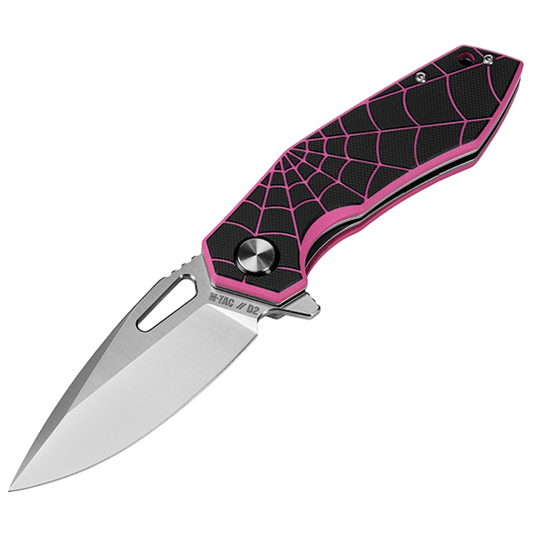 M-Tac ніж складний Type 12 Spider Web Black/Pink/Steel