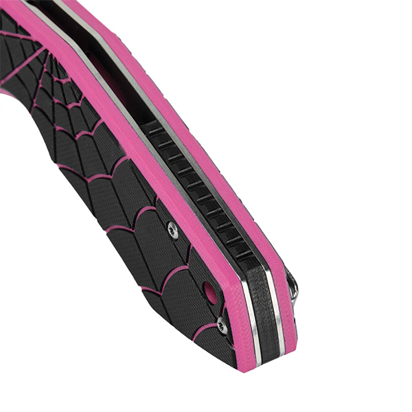 M-Tac ніж складний Type 12 Spider Web Black/Pink/Steel. Фото 9