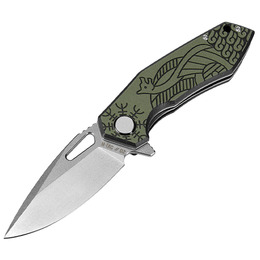 M-Tac ніж складний Type 12 Scandinavian Stonewash Black/Olive