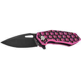 M-Tac ніж складний Type 12 Skull Black/Pink