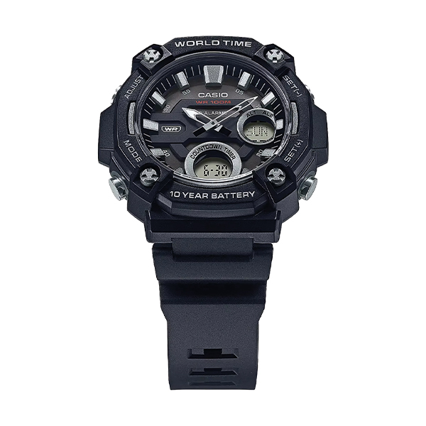 Годинник Casio TIMELESS COLLECTION AEQ-120W-1A Black. Фото 2