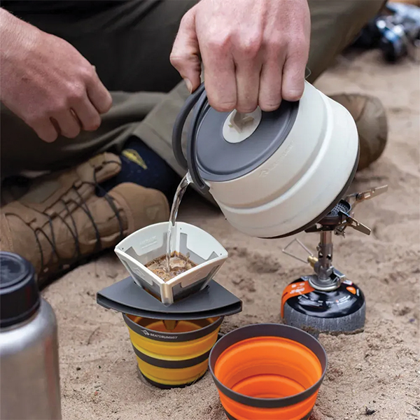 Фільтр для кави складний Sea to Summit Frontier UL Collapsible Pour Over, Bone White. Фото 5