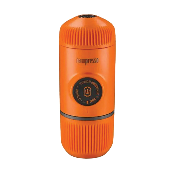 Портативна еспресо-кавоварка Wacaco Nanopresso помаранчева, механічна, для меленої кави