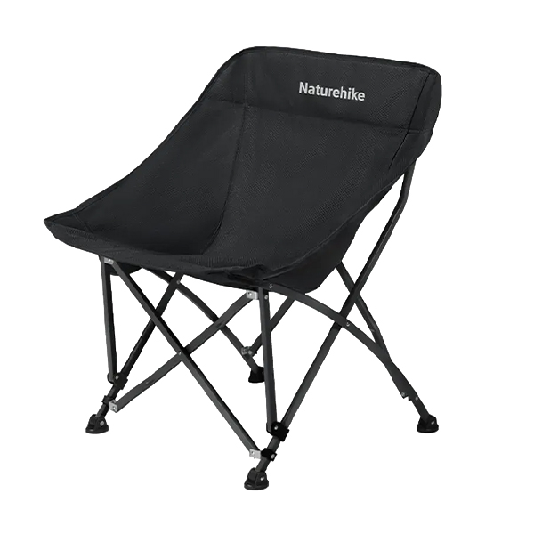 Стілець складаний Naturehike Stellaluna T04 CNK2550JJ022, вуглецева сталь, чорний