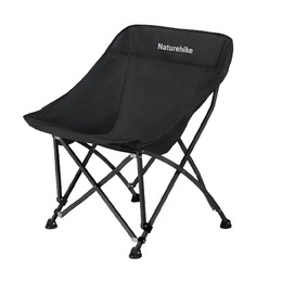 Стілець складаний Naturehike Stellaluna T04 CNK2550JJ022, вуглецева сталь, чорний
