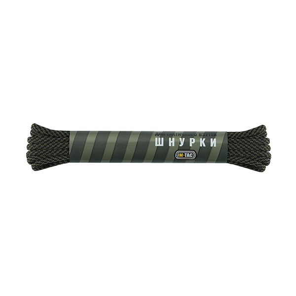 M-Tac шнурки black/od green stairs нейлон Mil-Spec
