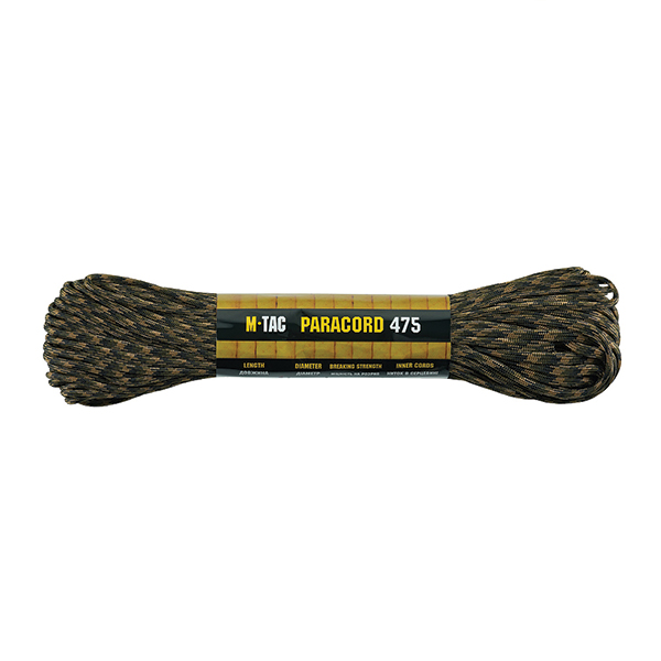 M-Tac паракорд 475 30m Woodland Marpat