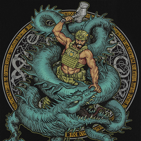 M-Tac футболка Ragnarok Cotton Hard Black. Фото 8