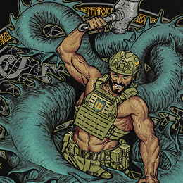 M-Tac футболка Ragnarok Cotton Hard Black. Фото 9