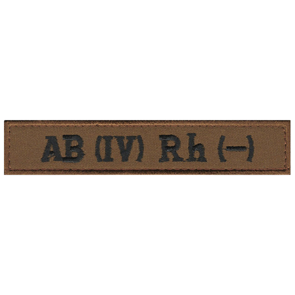 Група крові НГУ AB(IV) -  130*25 мм Койот