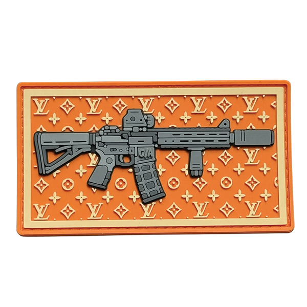 ПВХ патч «AR фон Louis Vuitton» оранжевий
