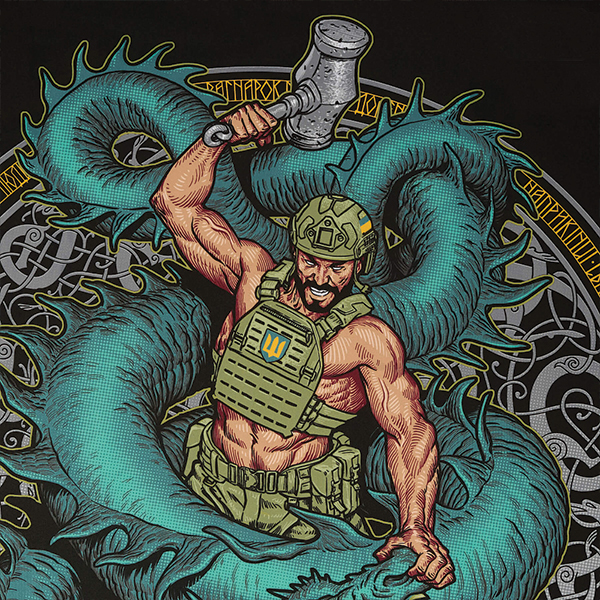 M-Tac банер Ragnarok 900x1300 Black. Фото 3