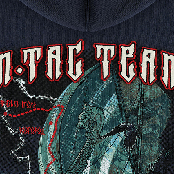 M-Tac кофта Hoodie The Way Cotton Hard Indigo Blue. Фото 8