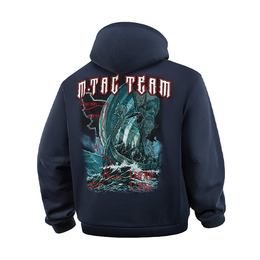 M-Tac кофта Hoodie The Way Cotton Hard Indigo Blue. Фото 5