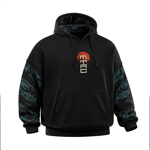 M-Tac кофта Hoodie Two samurai Oversize Cotton Hard Black. Фото 4