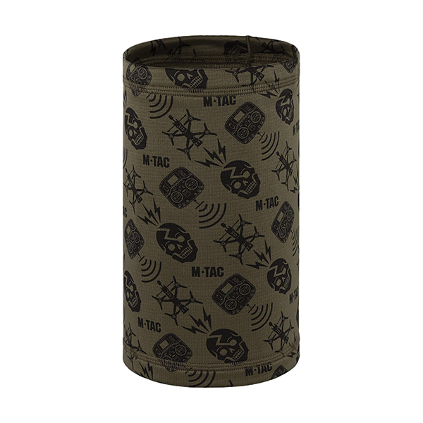 M-Tac шарф-труба мікрофліс Drone Pattern Dark Olive. Фото 3