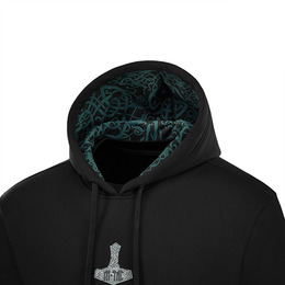 M-Tac кофта Hoodie Ragnarok Cotton Hard Black. Фото 6