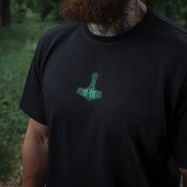 M-Tac футболка Ragnarok Night Vision Cotton Hard Black. Фото 24