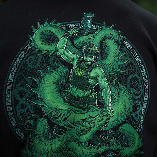 M-Tac футболка Ragnarok Night Vision Cotton Hard Black. Фото 29