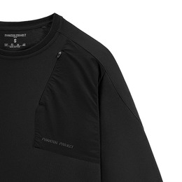 Phantom Project/M-Tac футболка Long Zipper combo Cotton Nylon Black. Фото 3