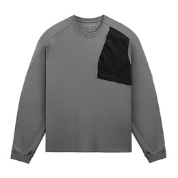 Phantom Project/M-Tac футболка Long Zipper combo Cotton Nylon Light Grey