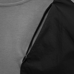 Phantom Project/M-Tac футболка Long Zipper combo Cotton Nylon Light Grey. Фото 8