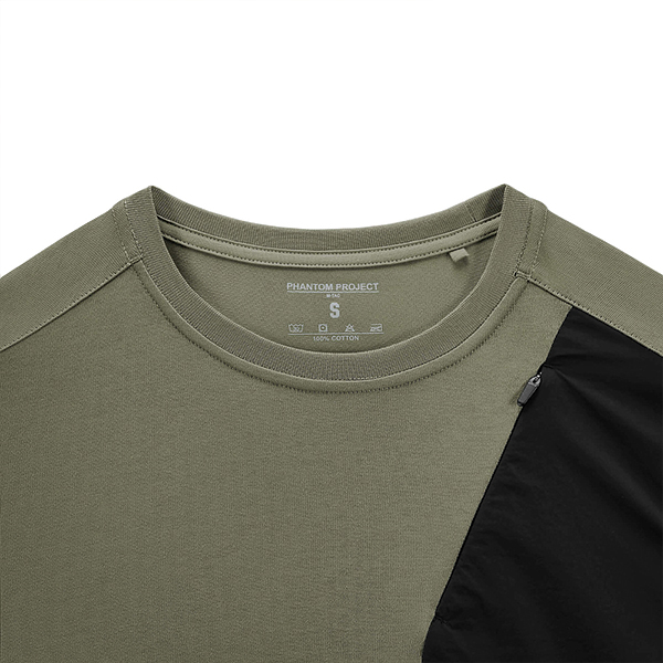 Phantom Project/M-Tac футболка Long Zipper combo Cotton Nylon Light Olive. Фото 5