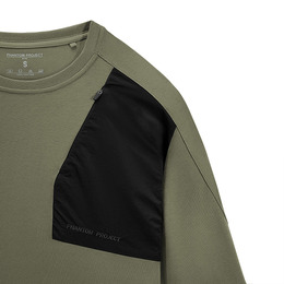 Phantom Project/M-Tac футболка Long Zipper combo Cotton Nylon Light Olive. Фото 3