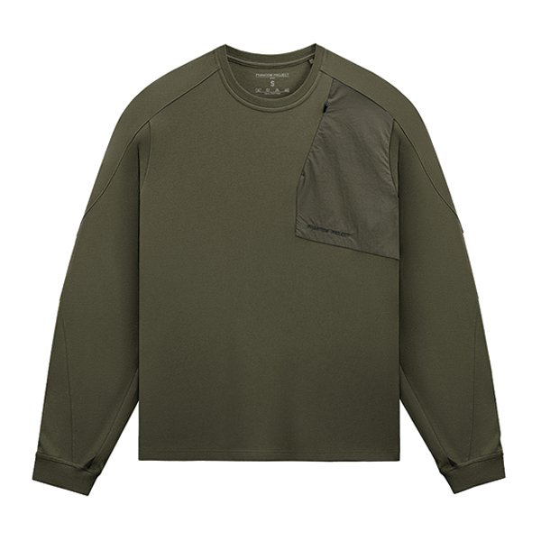 Phantom Project/M-Tac футболка Long Zipper combo Cotton Nylon Ranger Green