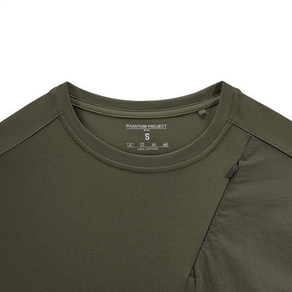 Phantom Project/M-Tac футболка Long Zipper combo Cotton Nylon Ranger Green. Фото 5