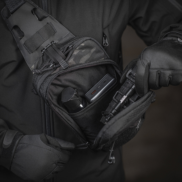 M-Tac сумка Sling Pistol Bag Elite Hex з липучкою Multicam Black/Black. Фото 13