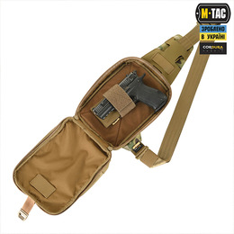 M-Tac сумка Sling Pistol Bag Elite Hex Multicam/Coyote. Фото 3