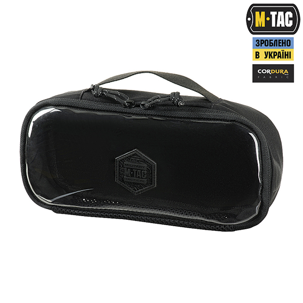 M-Tac органайзер утилітарний прозорий Elite Medium Gen.II Black