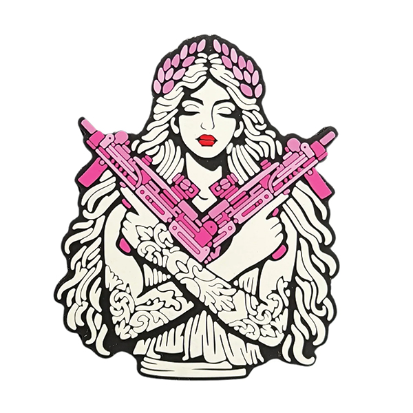 ПВХ патч  «ДІВЧИНА АФІНА» pink