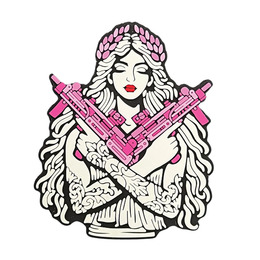 ПВХ патч  «ДІВЧИНА АФІНА» pink