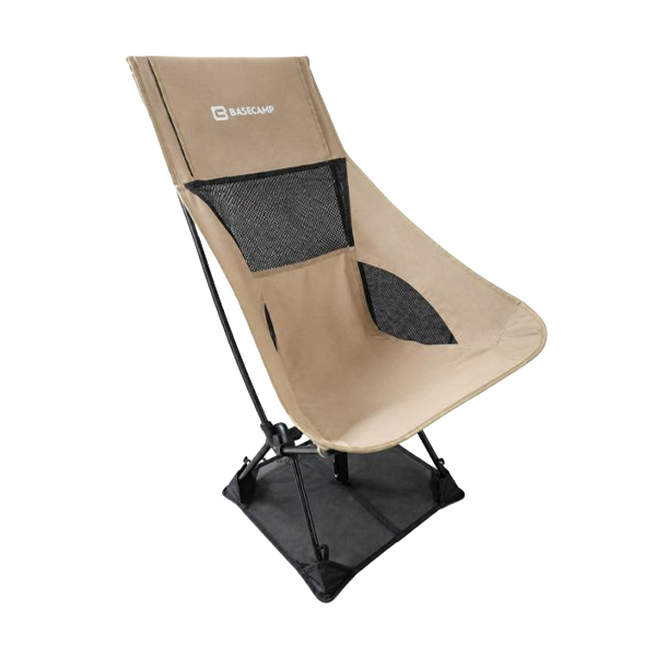 Крісло кемпінгове BaseCamp Compact L, 56х65х85см Khaki/Black