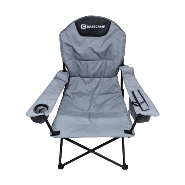Крісло кемпінгове BaseCamp Relax, 86х71х109см, Grey