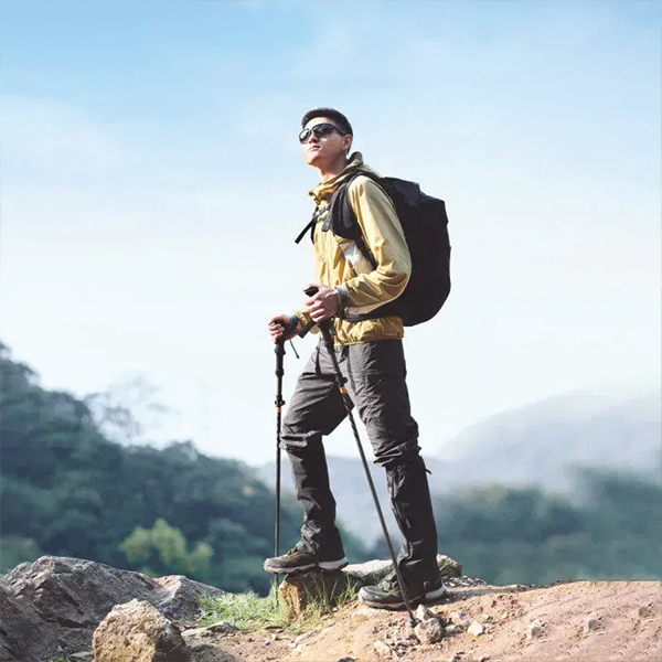Трекінгова палиця Naturehike CNK2450DS013, 115-135 см, чорна. Фото 4