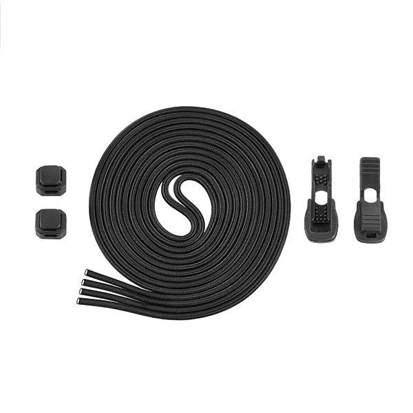 M-Tac шнурки Elastic Shoelaces Black 120 см