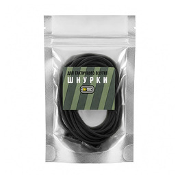 M-Tac шнурки Elastic Shoelaces Black 120 см. Фото 5