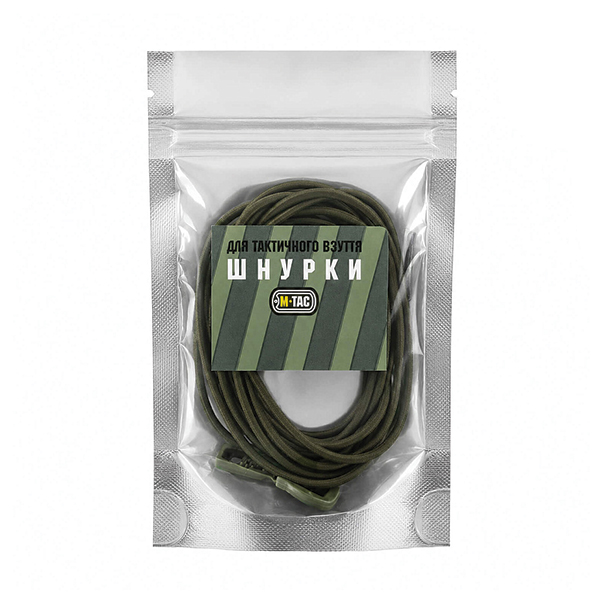 M-Tac шнурки Elastic Shoelaces OD Green 120 см. Фото 5
