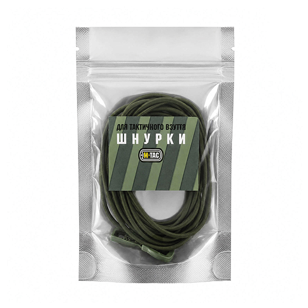 M-Tac шнурки Elastic Shoelaces Ranger Green 120 см. Фото 5