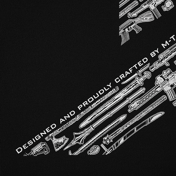 M-Tac футболка WAR Cotton Hard Black/White. Фото 5