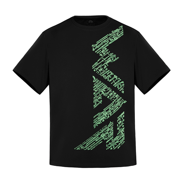 M-Tac футболка WAR Cotton Hard Black/Mint. Фото 2